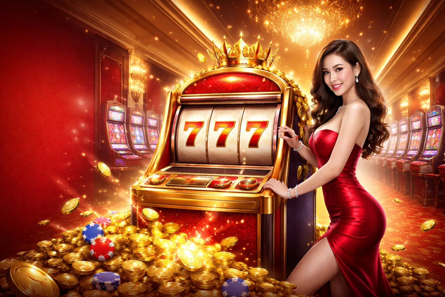 Hình ảnh chính về Nổ Hũ tại 8us Game với các máy slot và giải độc đắc
